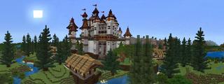 Panorama of the Minecraft Bedrock Marketplace product Bonkritz Palace created by Yeggs.
