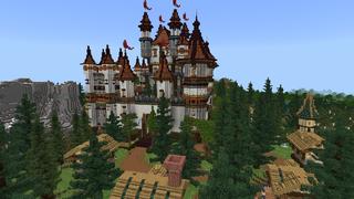 Screenshot of the Minecraft Bedrock Marketplace product Bonkritz Palace created by Yeggs.