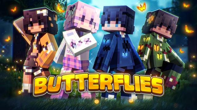Thumbnail of the Minecraft Bedrock Marketplace product Butterflies created by Yeggs.