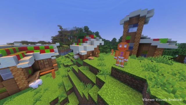 Screenshot of the Minecraft Bedrock Marketplace product Candy Biomes created by Yeggs.