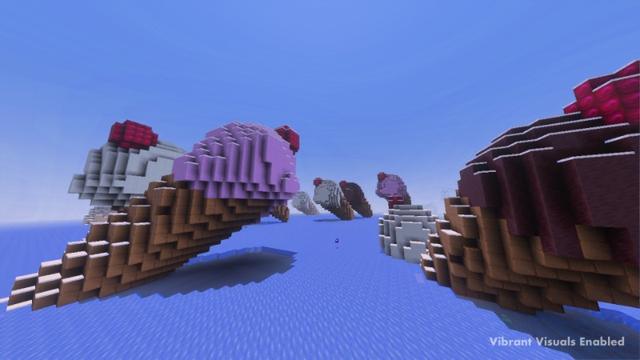 Screenshot of the Minecraft Bedrock Marketplace product Candy Biomes created by Yeggs.