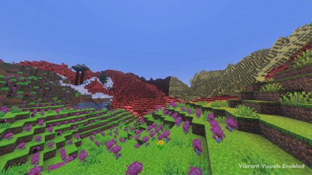 Screenshot of the Minecraft Bedrock Marketplace product Candy Biomes created by Yeggs.