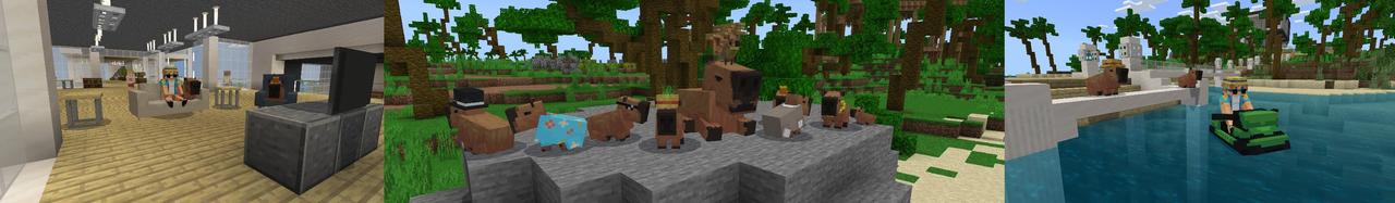 Panorama of the Minecraft Bedrock Marketplace product Capybara Resort created by Yeggs.