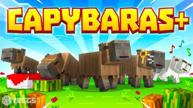 Thumbnail of the Minecraft Bedrock Marketplace product Capybaras+ created by Yeggs.