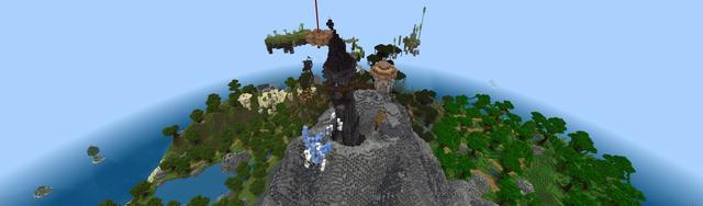 Panorama of the Minecraft Bedrock Marketplace product Challenge Island created by Yeggs.