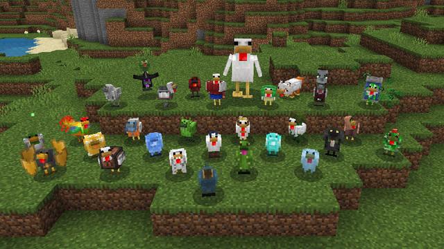 Screenshot of the Minecraft Bedrock Marketplace product Chickens Plus Add-On created by Yeggs.