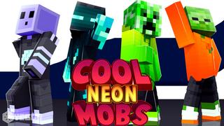 Thumbnail of the Minecraft Bedrock Marketplace product Cool Neon Mobs created by Yeggs.