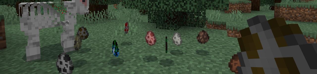 Panorama of the Minecraft Bedrock Marketplace product Craftable Spawn Eggs created by Yeggs.
