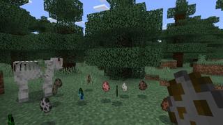 Screenshot of the Minecraft Bedrock Marketplace product Craftable Spawn Eggs created by Yeggs.