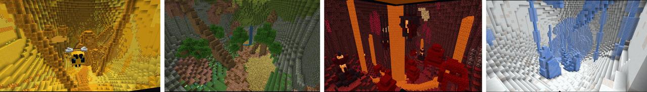 Panorama of the Minecraft Bedrock Marketplace product Elytra Factory created by Yeggs.