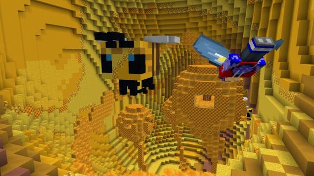 Screenshot of the Minecraft Bedrock Marketplace product Elytra Factory created by Yeggs.