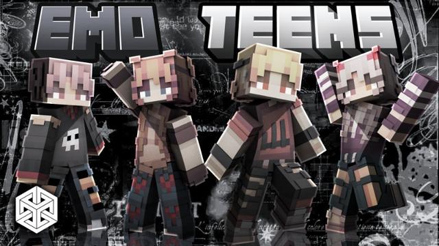 Thumbnail of the Minecraft Bedrock Marketplace product Emo Teens created by Yeggs.