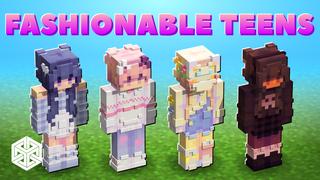 Thumbnail of the Minecraft Bedrock Marketplace product Fashionable Teens created by Yeggs.