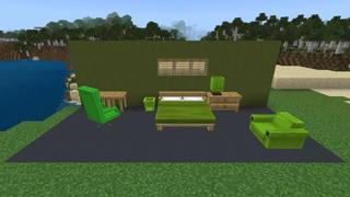 Screenshot of the Minecraft Bedrock Marketplace product Furniture Essentials created by Yeggs.