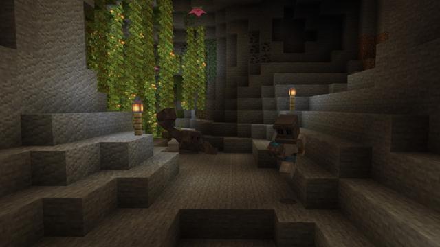 Screenshot of the Minecraft Bedrock Marketplace product Golem Island created by Yeggs.