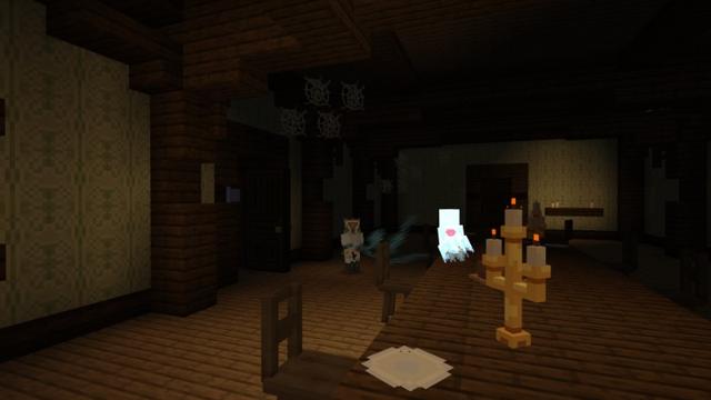 Screenshot of the Minecraft Bedrock Marketplace product Haunted Manor created by Yeggs.