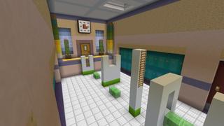 Screenshot of the Minecraft Bedrock Marketplace product High School Parkour created by Yeggs.