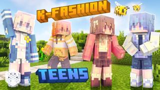 Thumbnail of the Minecraft Bedrock Marketplace product K-Fashion Teens created by Yeggs.