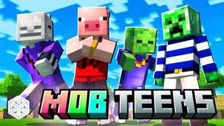 Thumbnail of the Minecraft Bedrock Marketplace product Mob Teens created by Yeggs.