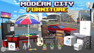 Thumbnail of the Minecraft Bedrock Marketplace product Modern City Furniture created by Yeggs.