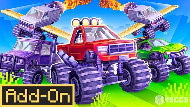Thumbnail of the Minecraft Bedrock Marketplace product Monster Trucks Add-On created by Yeggs.