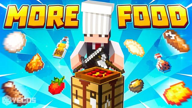 Thumbnail of the Minecraft Bedrock Marketplace product More Food created by Yeggs.