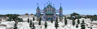 Panorama of the Minecraft Bedrock Marketplace product Northram Castle created by Yeggs.