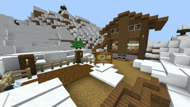 Screenshot of the Minecraft Bedrock Marketplace product Penguin Adventure created by Yeggs.