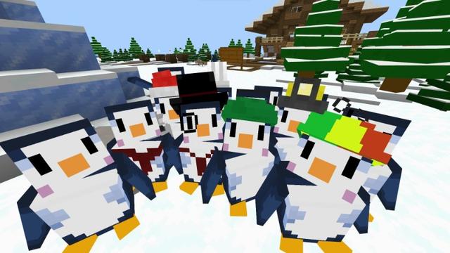 Screenshot of the Minecraft Bedrock Marketplace product Penguin Puzzle Island created by Yeggs.