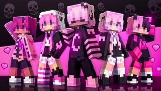 Thumbnail of the Minecraft Bedrock Marketplace product Pink And Black created by Yeggs.