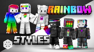 Thumbnail of the Minecraft Bedrock Marketplace product Rainbow Styles created by Yeggs.