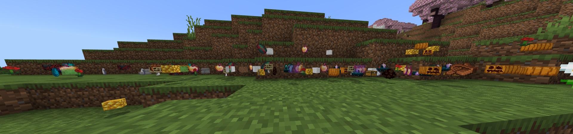 Panorama of the Minecraft Bedrock Marketplace product Random Loot Drops created by Yeggs.