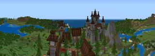 Panorama of the Minecraft Bedrock Marketplace product Raveus Fortress created by Yeggs.