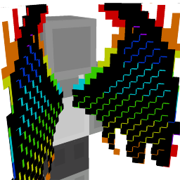 Thumbnail of the Minecraft Bedrock Marketplace product RGB Black Wings created by Yeggs.