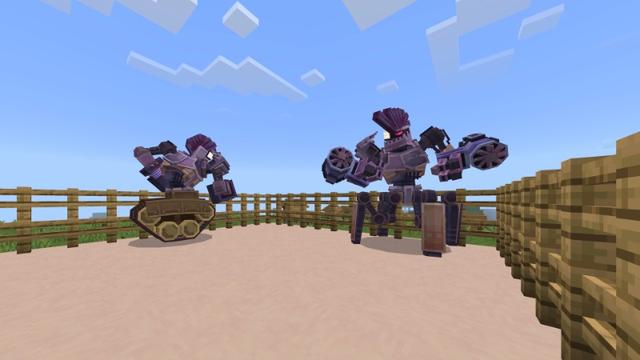 Screenshot of the Minecraft Bedrock Marketplace product Robots Add-On created by Yeggs.