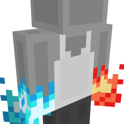 Thumbnail of the Minecraft Bedrock Marketplace product Split Fire Flame Hands created by Yeggs.
