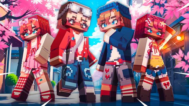 Thumbnail of the Minecraft Bedrock Marketplace product Spring J-Fashion Teens created by Yeggs.