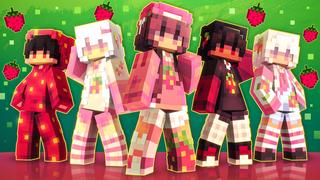 Thumbnail of the Minecraft Bedrock Marketplace product Strawberry Friends created by Yeggs.