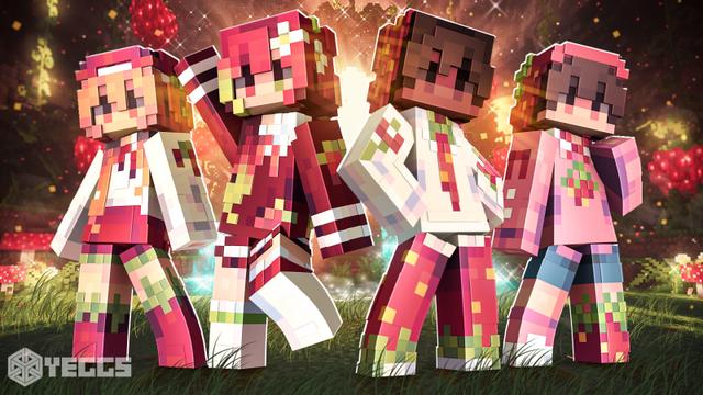 Thumbnail of the Minecraft Bedrock Marketplace product Strawberry Pastels created by Yeggs.