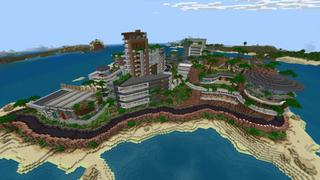 Screenshot of the Minecraft Bedrock Marketplace product Supercar Island created by Yeggs.