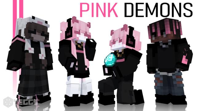 Thumbnail of the Minecraft Bedrock Marketplace product Trendy Pink Demons created by Yeggs.