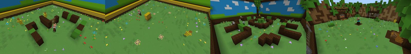 Panorama of the Minecraft Bedrock Marketplace product Villager Revenge created by Yeggs.