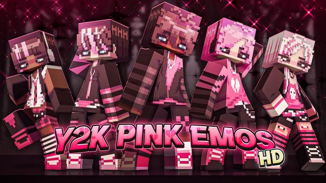 Thumbnail of the Minecraft Bedrock Marketplace product Y2K Pink Emos HD created by Yeggs.