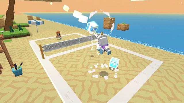 Screenshot of the Minecraft Bedrock Marketplace product Meow Meow Volley created by Zedafox.