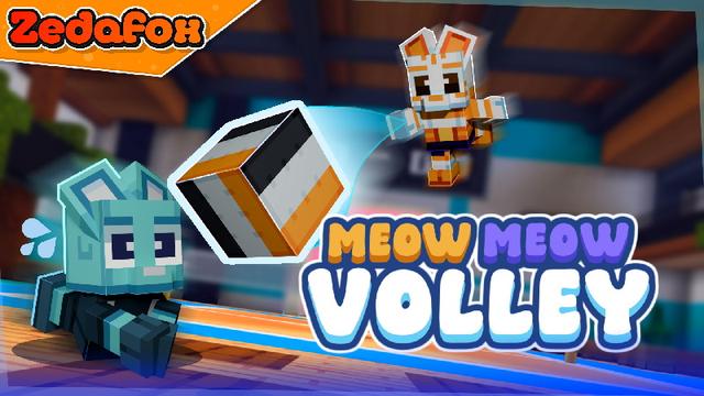 Thumbnail of the Minecraft Bedrock Marketplace product Meow Meow Volley created by Zedafox.