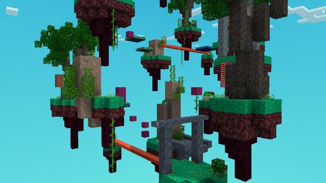 Screenshot of the Minecraft Bedrock Marketplace product Platform Parkour created by Zedafox.