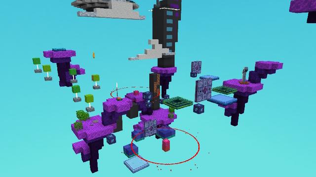 Screenshot of the Minecraft Bedrock Marketplace product Platform Parkour created by Zedafox.