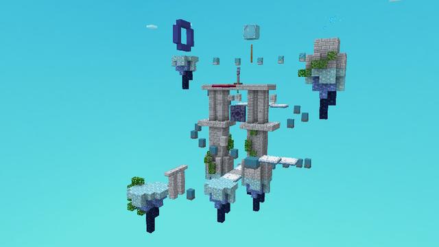 Screenshot of the Minecraft Bedrock Marketplace product Platform Parkour created by Zedafox.
