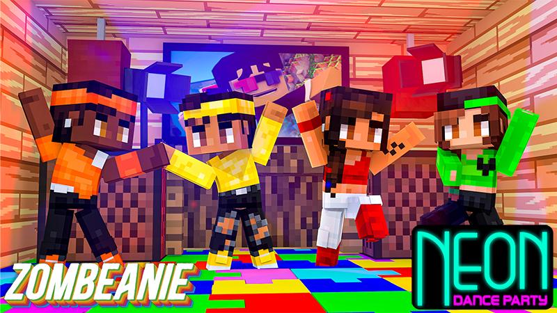 Neon Dance Party by Zombeanie | CHUNK - Minecraft Bedrock Marketplace ...