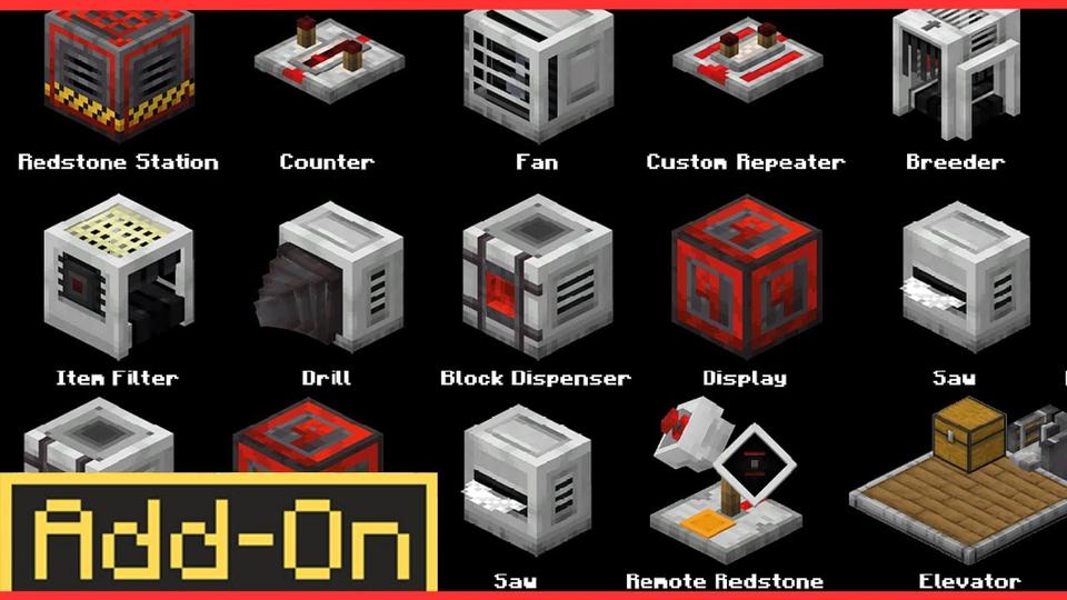 Redstone Add-On by Pixelbiester | CHUNK - Minecraft Bedrock Marketplace ...